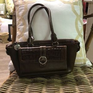 Brighton Brown Leather Shoulder Purse